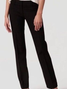 NWOT Ann Taylor LOFT Mid-Rise Black Julie Trouser - 14T